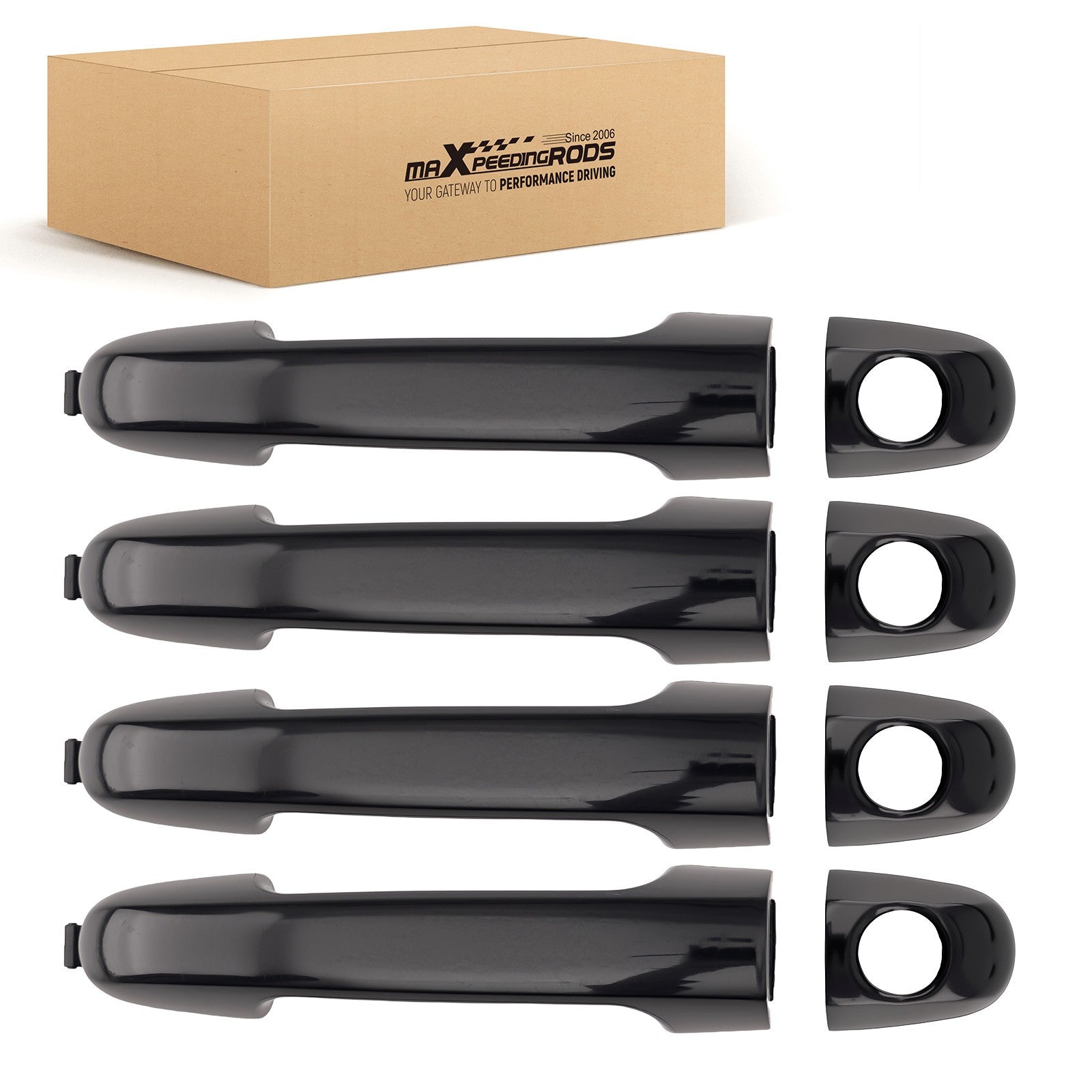Door Handle Exterior 4PCS for Hyundai Elantra 06-10 Black 82652-2H000