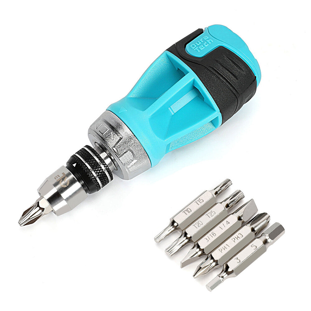 DURATECH 12-in-1 Stubby Ratcheting Screwdriver by DURATECH