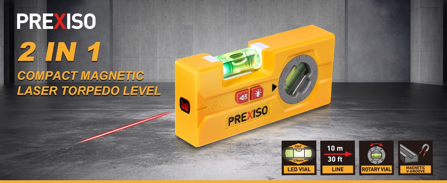 PREXISO 2-in-1 Line Laser Level by PREXISO