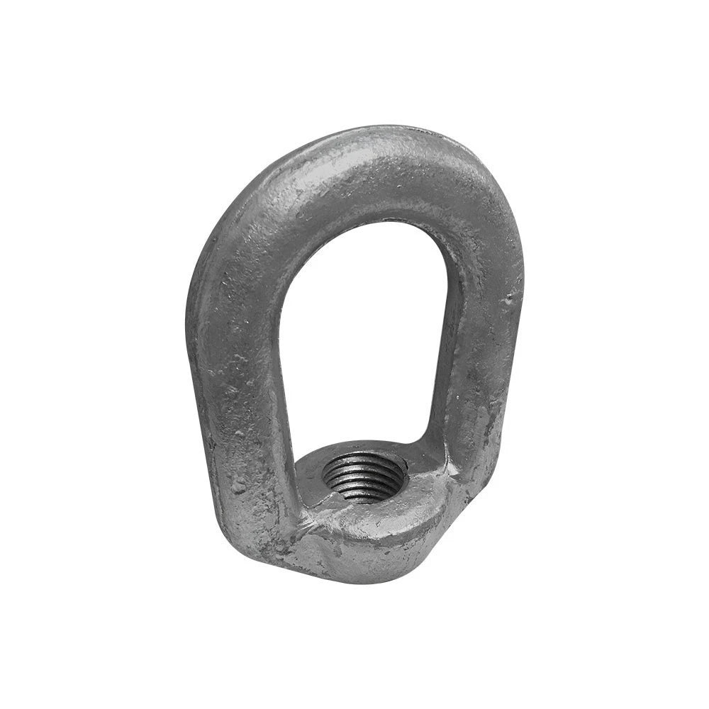 1 Inch Hot Dipped Galvanized Eye Nut 1-1/4 Inch -7 Unc Tap