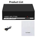 1x4 Vga Splitter Powered 1 In 4 Out For Video Screen Duplication 200