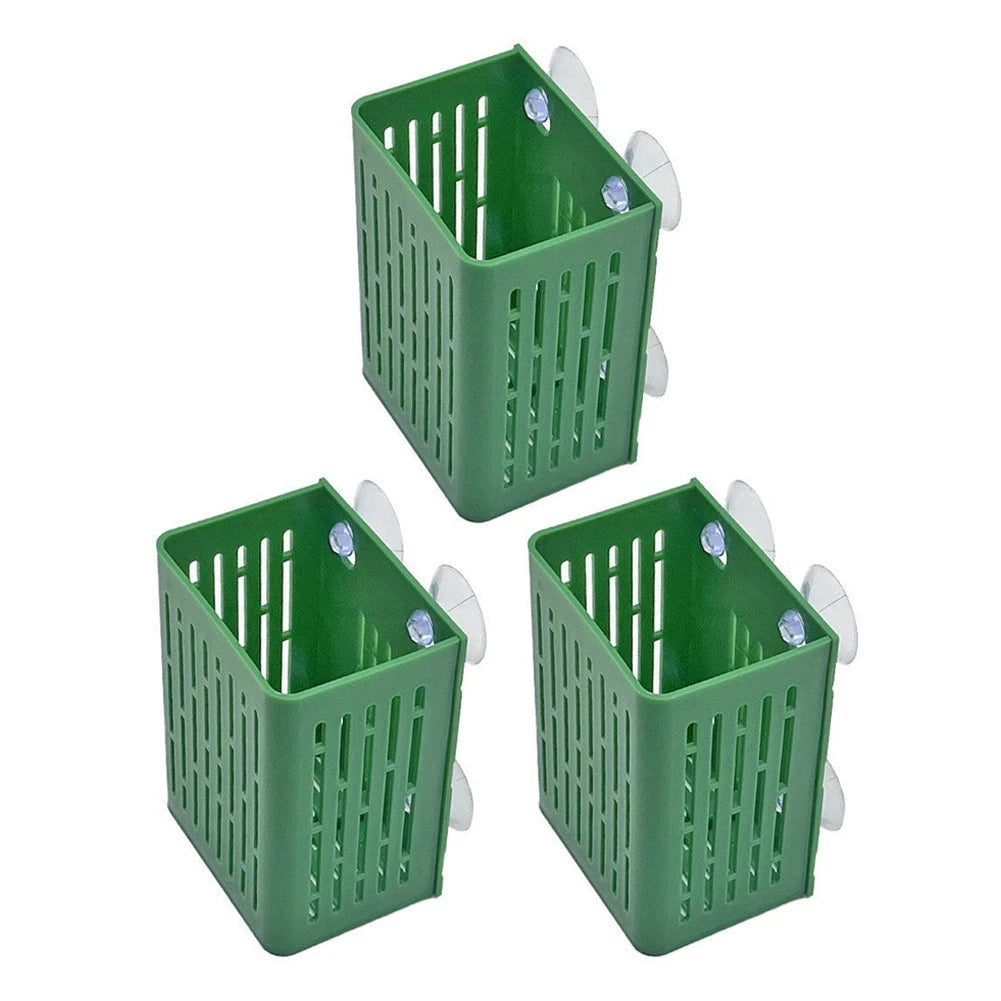 Fish Tank Aquatic Plant Holder With Four Suction Cups For Secure Fit