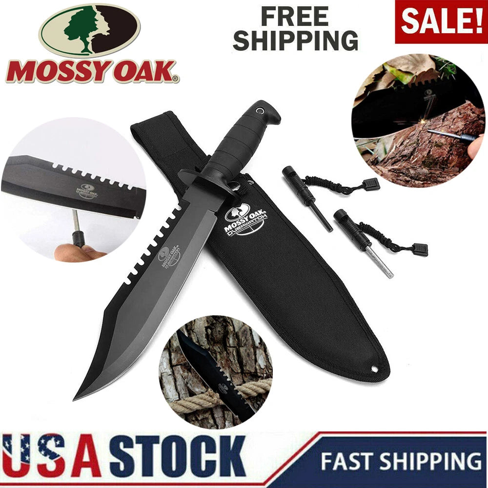 Mossy Oak 15'' Folding Pocket Knife Fixed Blade | Built Supply Co