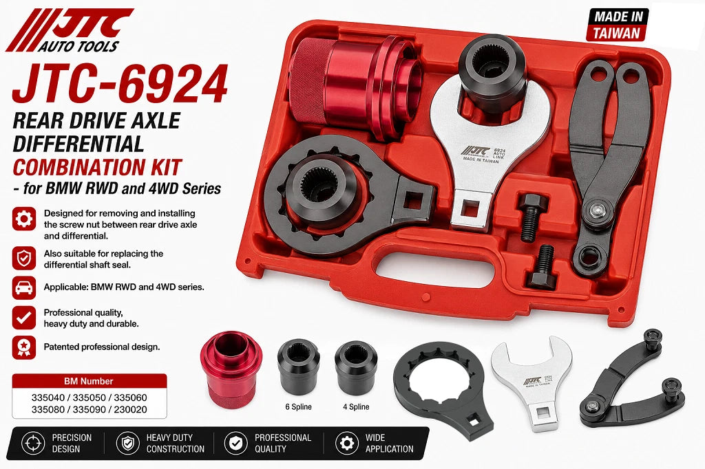 Jtc-6924 Rear Drive Axle Differential Combination Tool Kit F Bmw Rwd