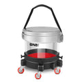 15l Transparent Car Wash Bucket Dolly Lid Dirt Trap Washing System