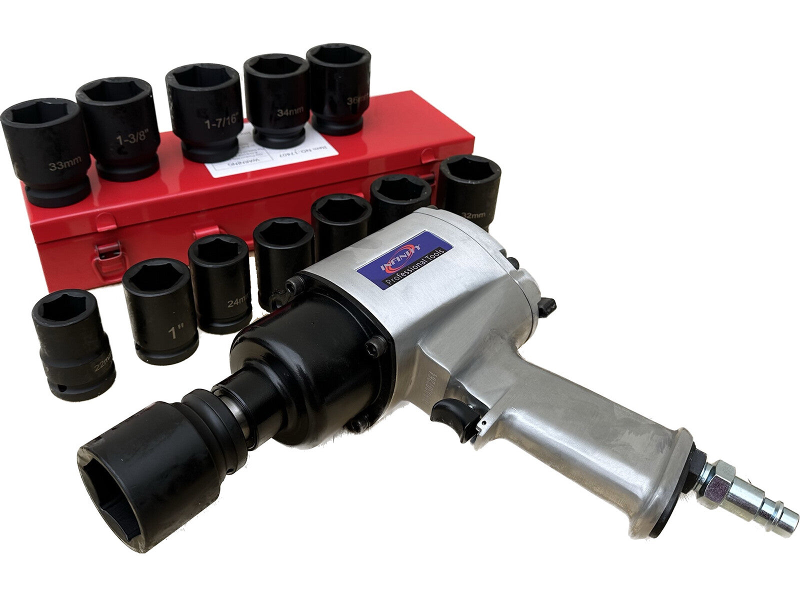 14pc Air Impact Wrench Socket Set 3/4" Dr. Cr-Mo by Unbranded