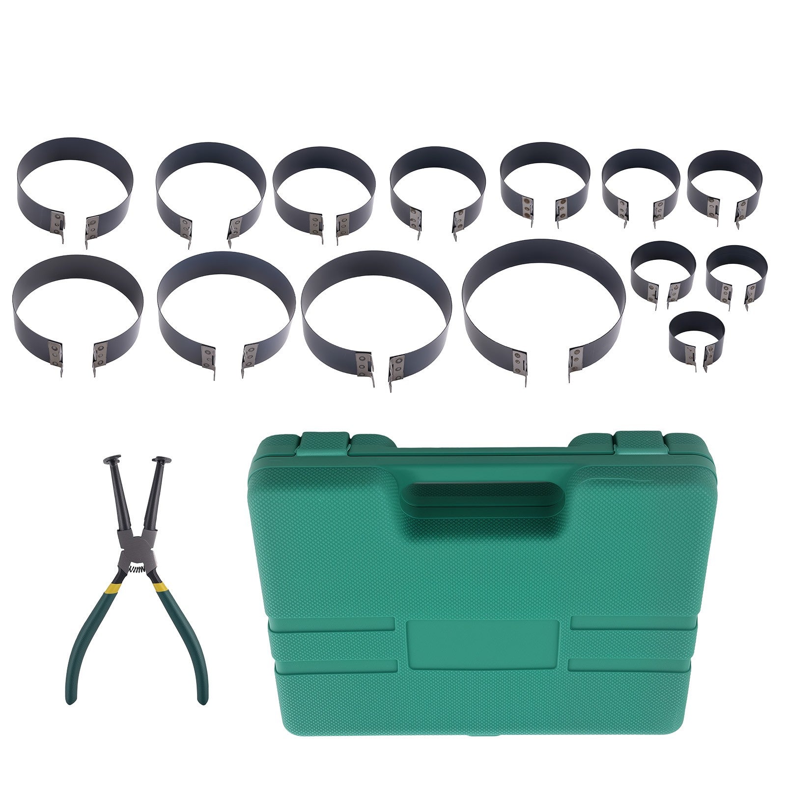 Engine Piston Ring Compressor Cylinder Installer Pliers Set