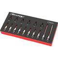 Neilsen Long Torx Bit Star Socket Set T30 Trx 3/8" Sockets 30mm -