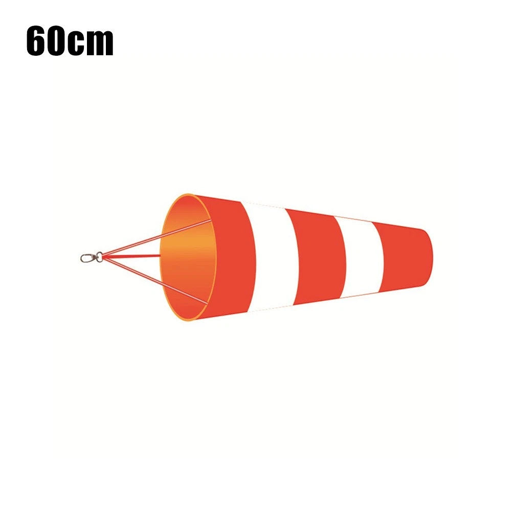 Airport Windsock New 60/80/100cm Oxford Cloth Red+white Rip-stop