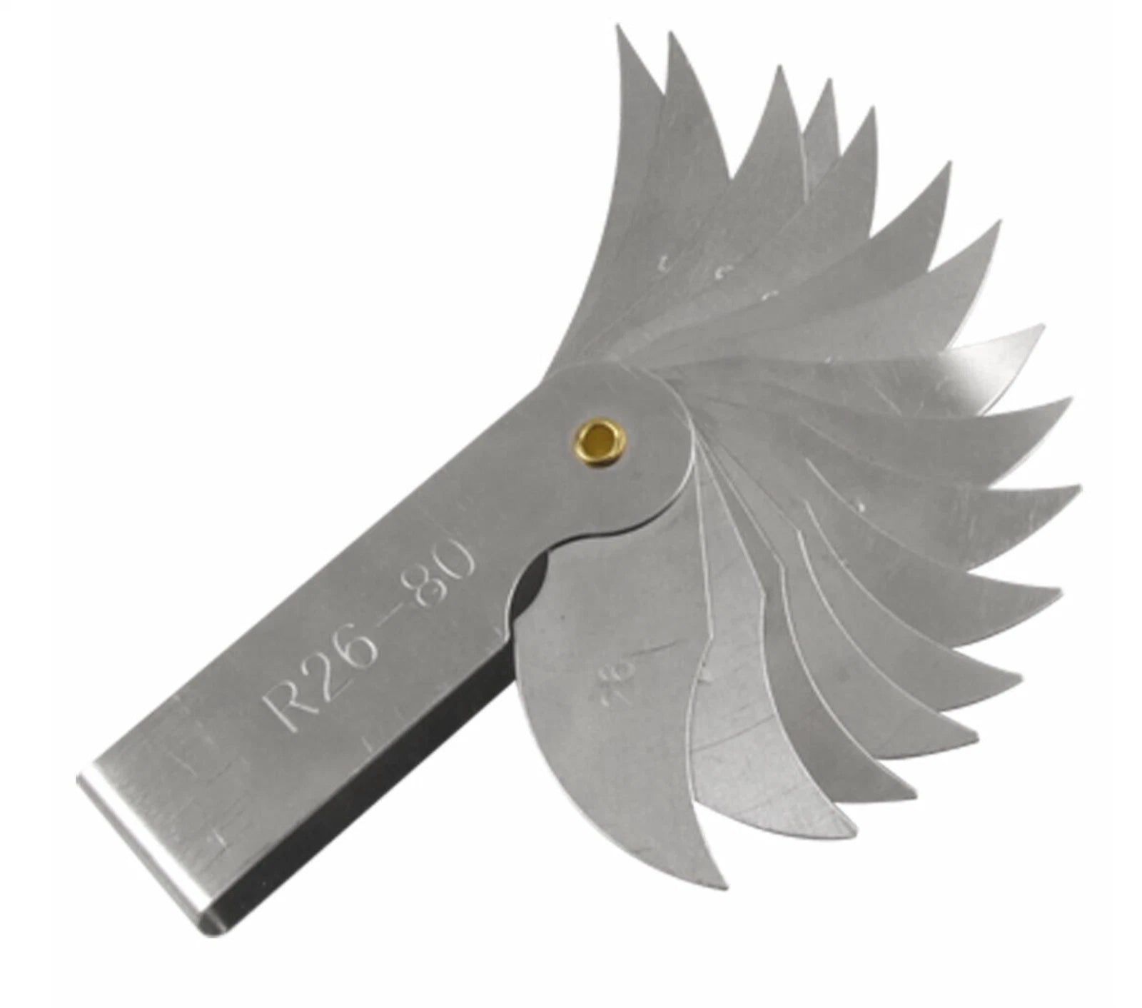 R26-80 Radius Gauge Alloy Steel Radius Fillet Gauge Portable Measuring Tool US