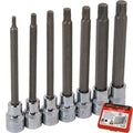 Neilsen 7pc Extra Long Spline Hex Bit Set