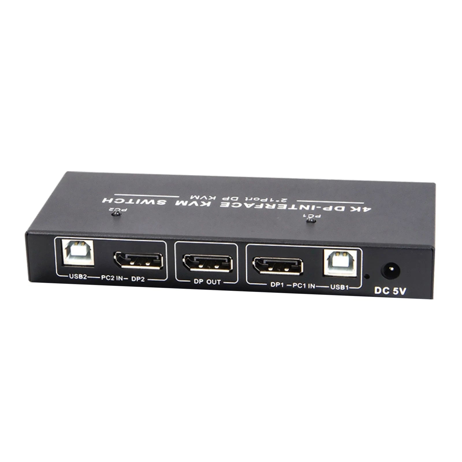 Displayport Kvm Switch, 2 Port 4k/60hz Dp Usb Kvm | Built Supply Co