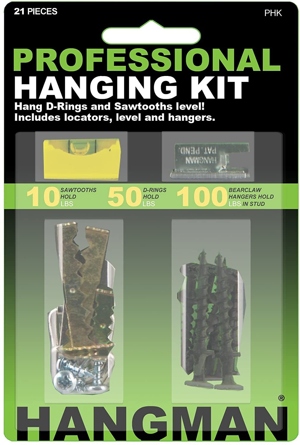 Hangman Professional Picture Hanging Kit - 4 Frame Kit PHK