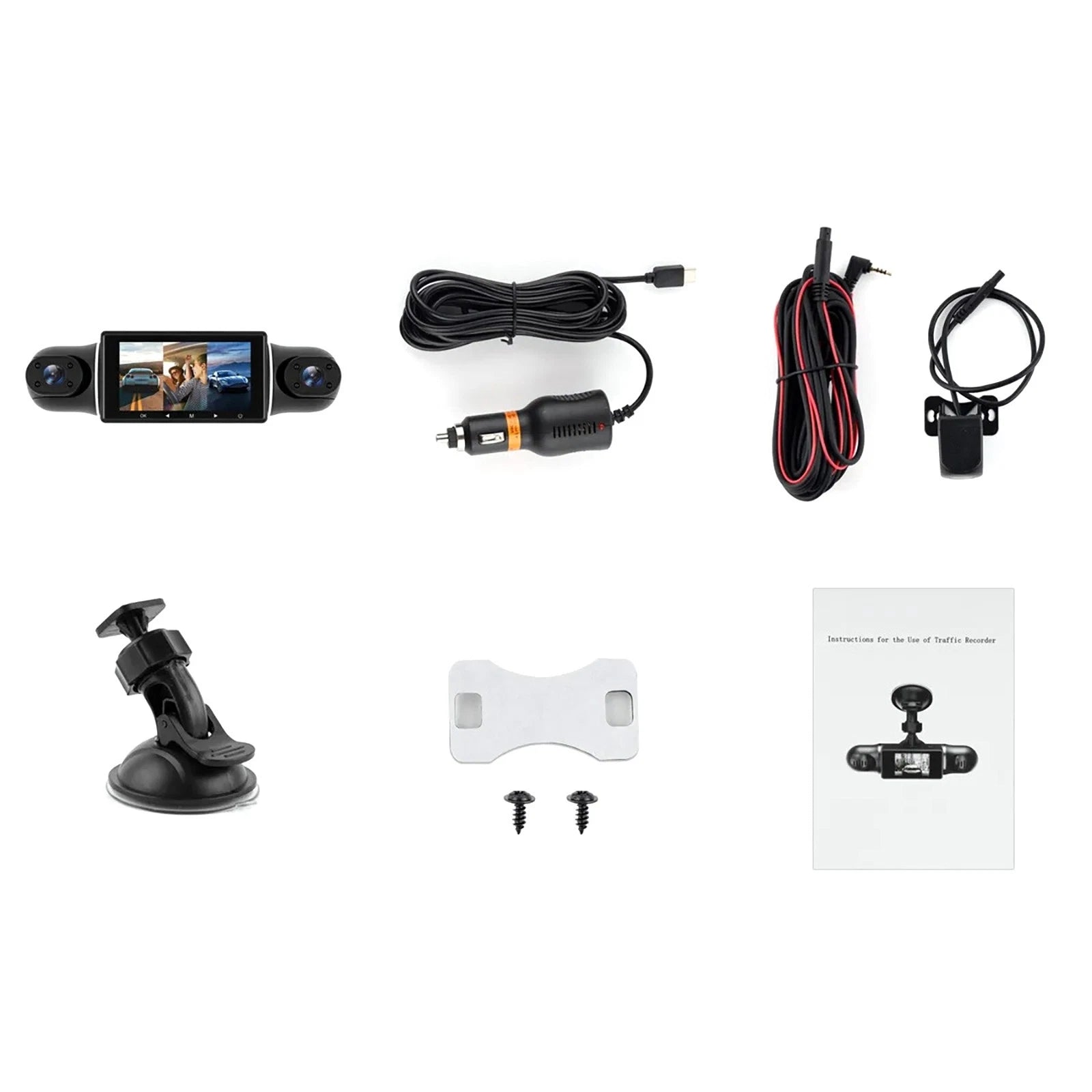 New 4 Channels Car Dvr Dash Cam G-sensor 1080p | Built Supply Co