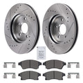 Front Drilled Slotted Brake Rotors Pads for Chevrolet Cruze 2011-15