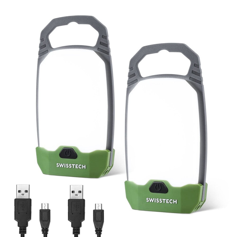 LED Camping Lantern 2 Packs Rechargeable Camping Lights 4 Light Modes