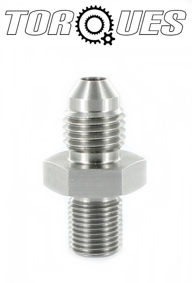 AN -4 (AN4 AN 04) to 1/8" BSP BSPP Straight Adapter In Stainless Steel