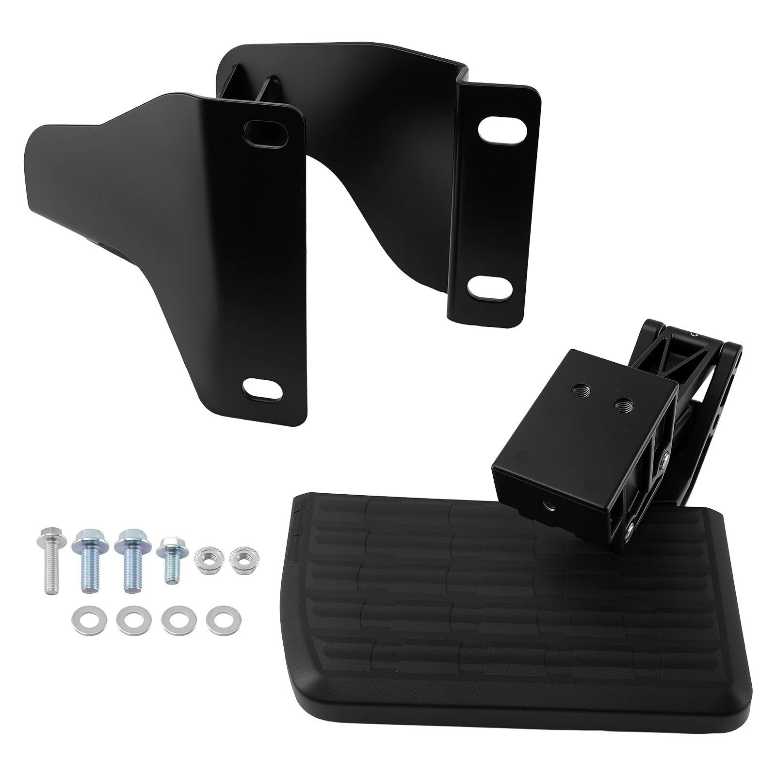 Bed Step with Bracket for Ford F150 2015-2020 75312-01A Black Aluminum Steel