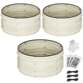 WORKPRO 3PC 2x2x1FT Galvanized Raised Garden Bed Set Rust &amp; Corrosion Protection