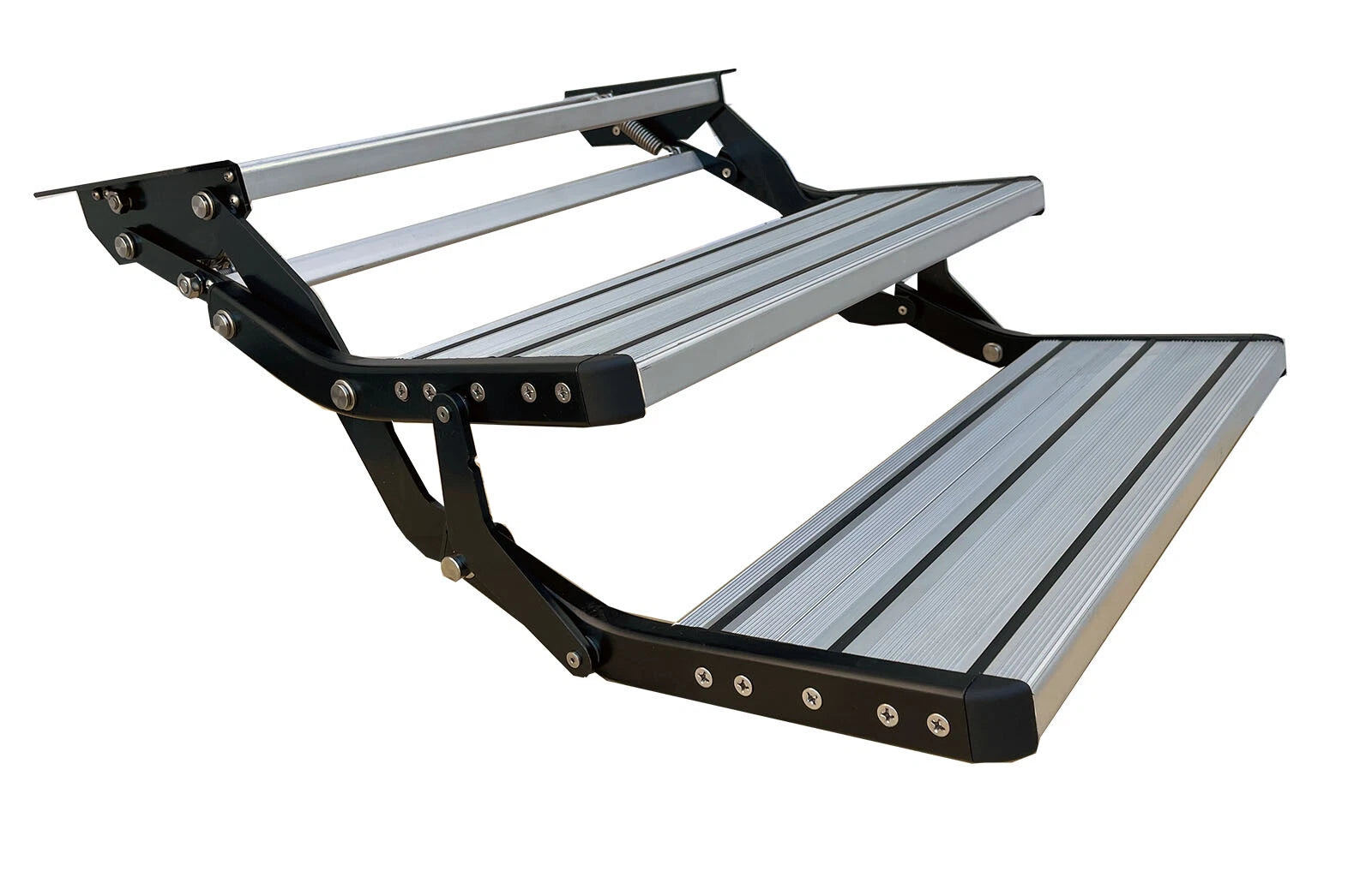 Aluminum 2 Step Pull Out Retractable Rv Camper Platform Steps Stair