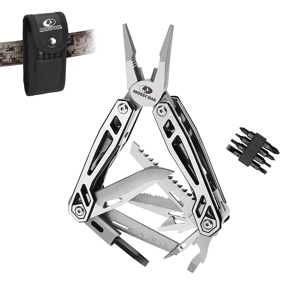 Mossy Oak Stainless Steel 21 In1 Multitool Pocket Knife Plier