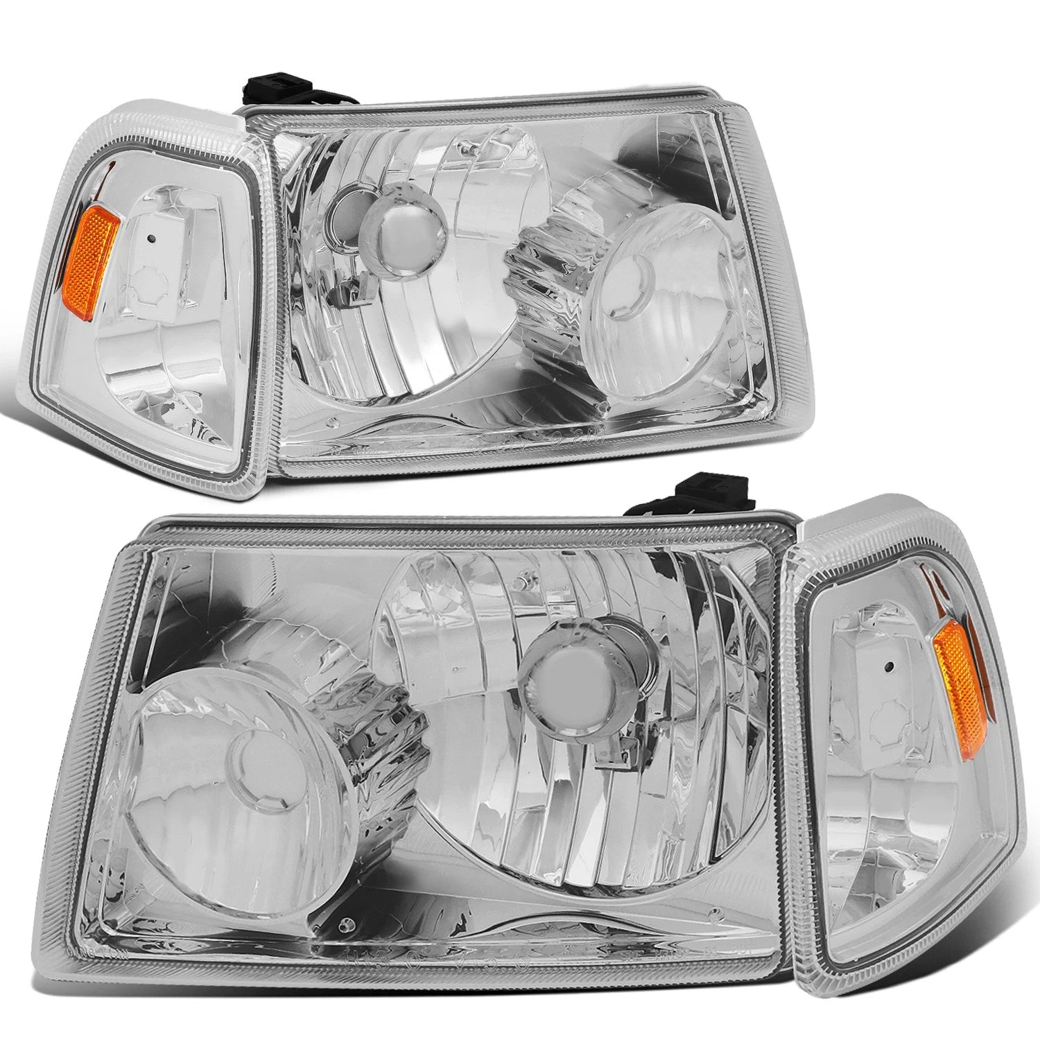 Fit 2001-2011 Ford Ranger Chrome Housing Amber | Built Supply Co