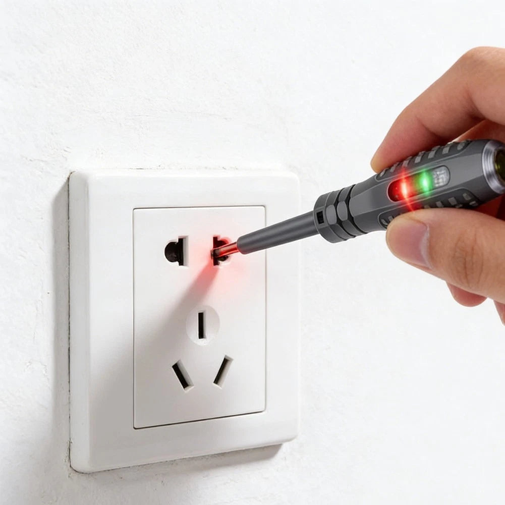 Voltage Tester Pen With Dual Functionality Crosshead Flathead And Ncv