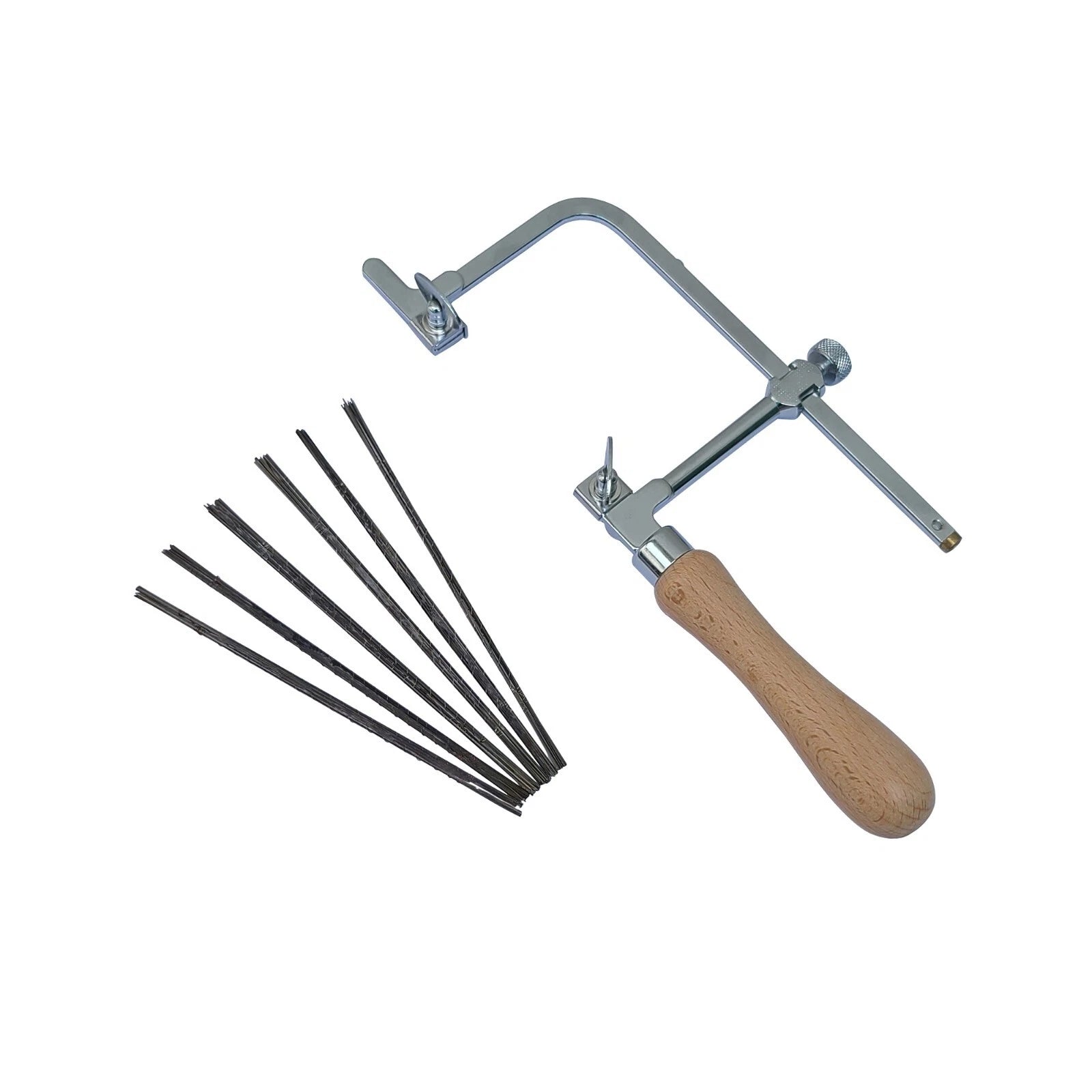 Jewelers Saw Frame Adjustable Type & 144 Grade Blades 1/0 - 6/0 -