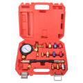 Automotive Power Steering Tester Car Repair Tool Set 2000 PSI Gauge 13 Adapters