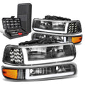 Fit 1999-2002 Silverado Led Drl Black Amber Side | Built Supply Co