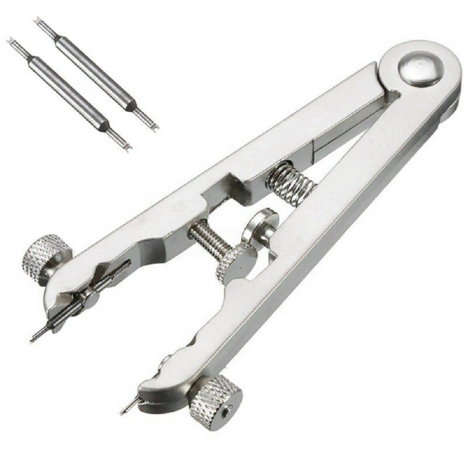 Watch Tweezer Bracelet Spring Bar Remover Replace Tool + 2 Pins For