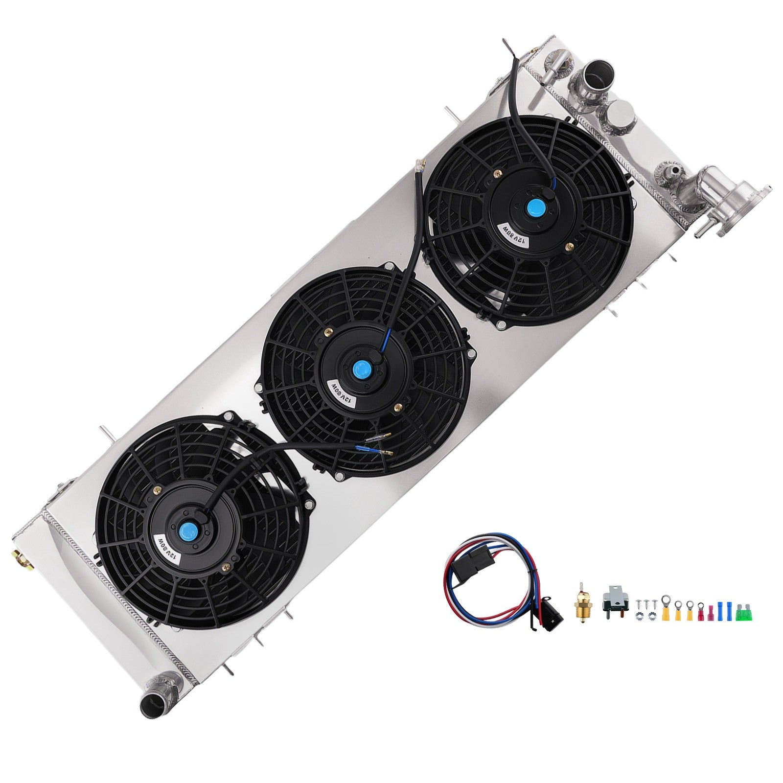 Aluminum Coolant Radiator Shroud Fan Assembly for Jeep Cherokee XJ