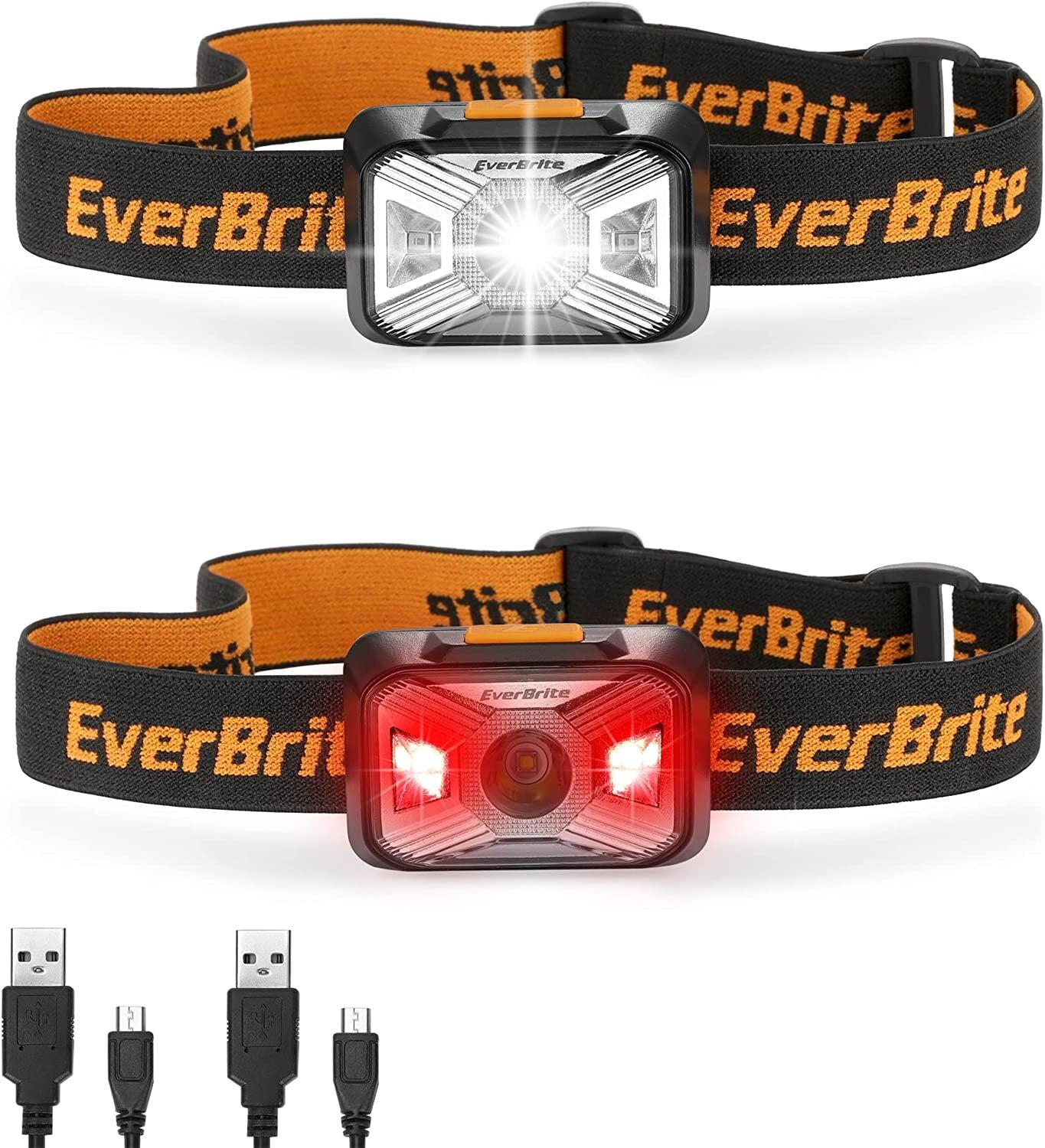EverBrite Rechargeable Waterproof Headlamps by EverBrite