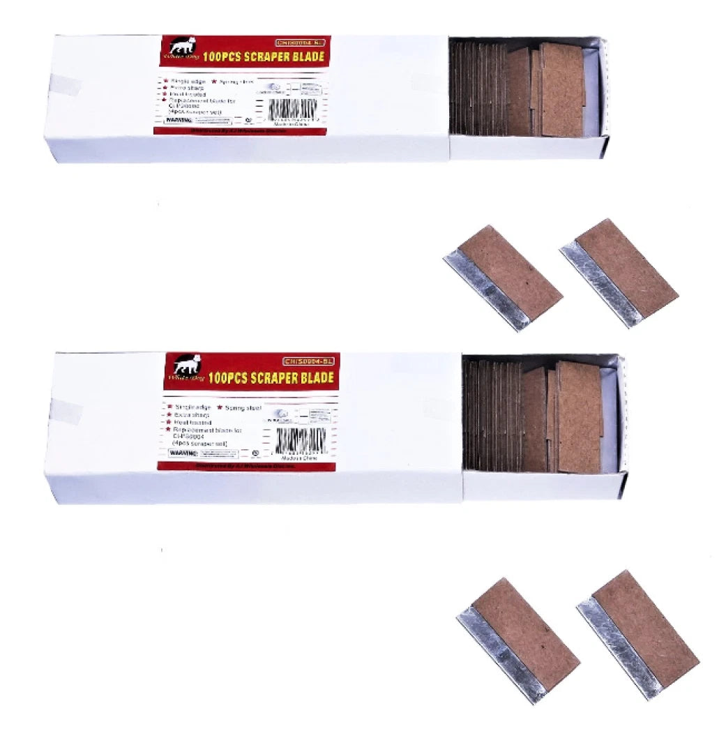 200 Super Sharp Straight Single Edge Razor Blades Scraper Knife