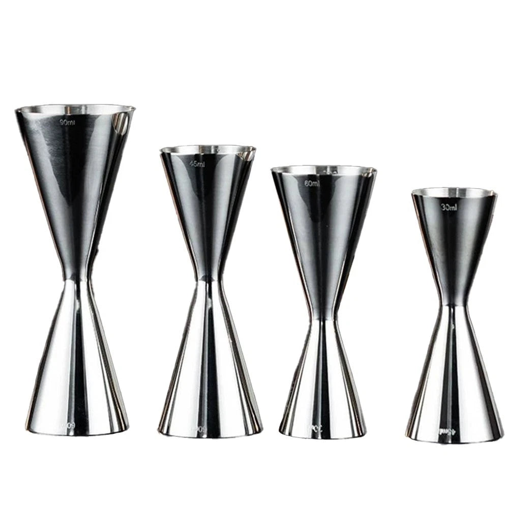 Stainless Steel Double Shot Cocktail Jigger With 30 60 Ml Measurements
