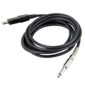 9.84ft/3m Usb Guitar Bass To Usb 6.3mm Link Cable Adapter Pc