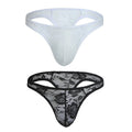 Breathable Men Underpants Lace Design Sexy Low Waist Solid Thin Briefs