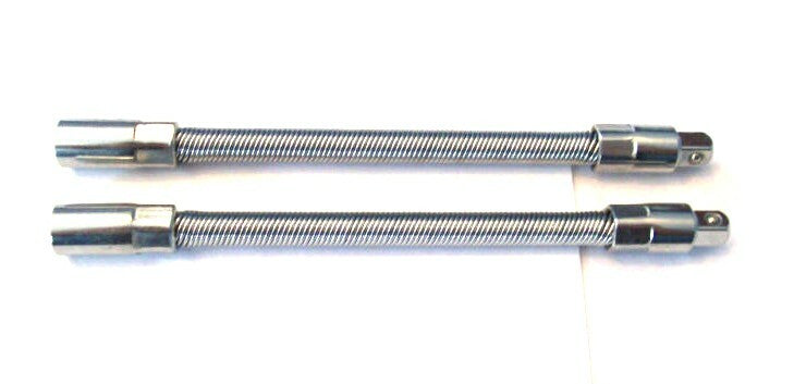 2pc Cal-Hawk Flexible Spring Extension 1/4 & 3/8" Socket Bar Set by Cal-Hawk