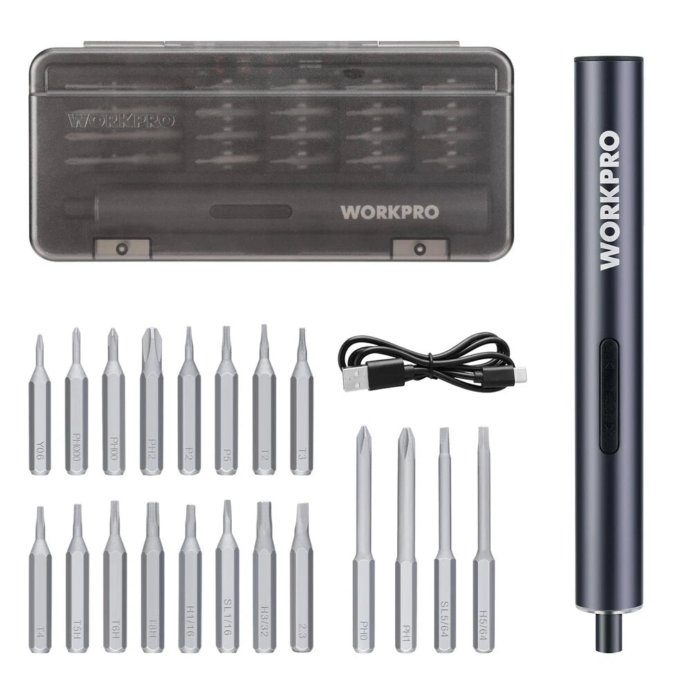 Workpro Mini Precision Electric Screwdriver Set S2 | Built Supply Co