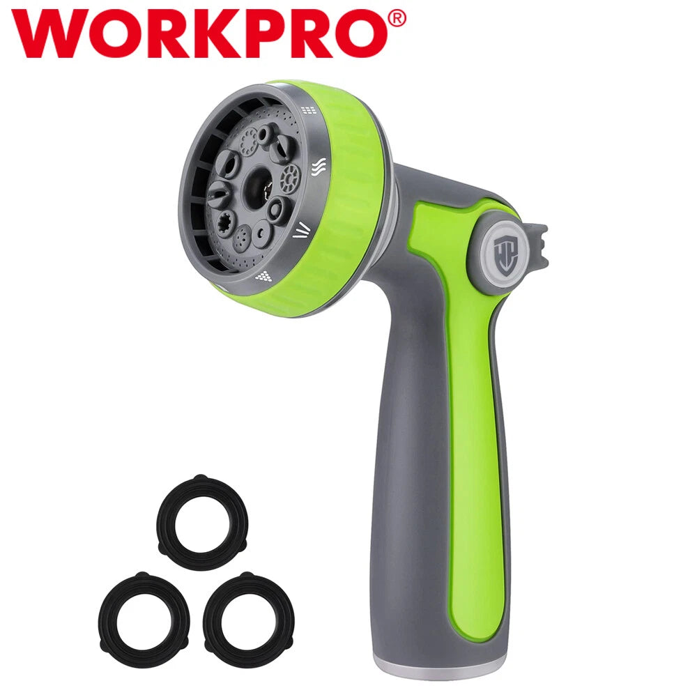 Garden Hose Nozzle Sprayer 10 Spray Patterns Thumb Control Garden
