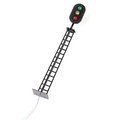 1:87 Railway Signal Traffic Light 8.3cm Traffic Light Black Post