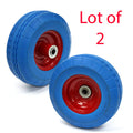 Flat Free 8-1/2" Tire W/ 5/8" Bearing Hand Truck Dolly Wheel