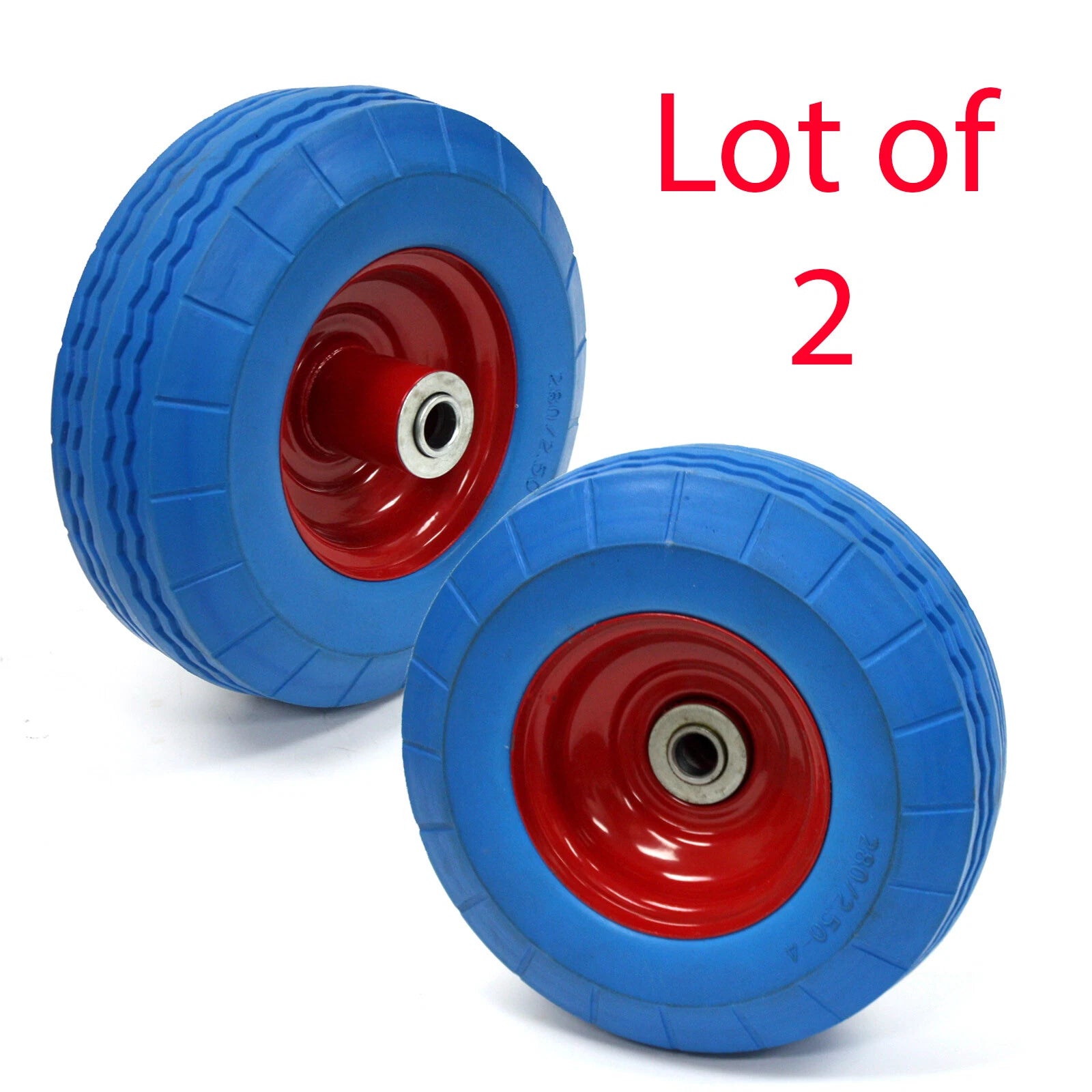 Flat Free 8-1/2" Tire W/ 5/8" Bearing Hand Truck Dolly Wheel