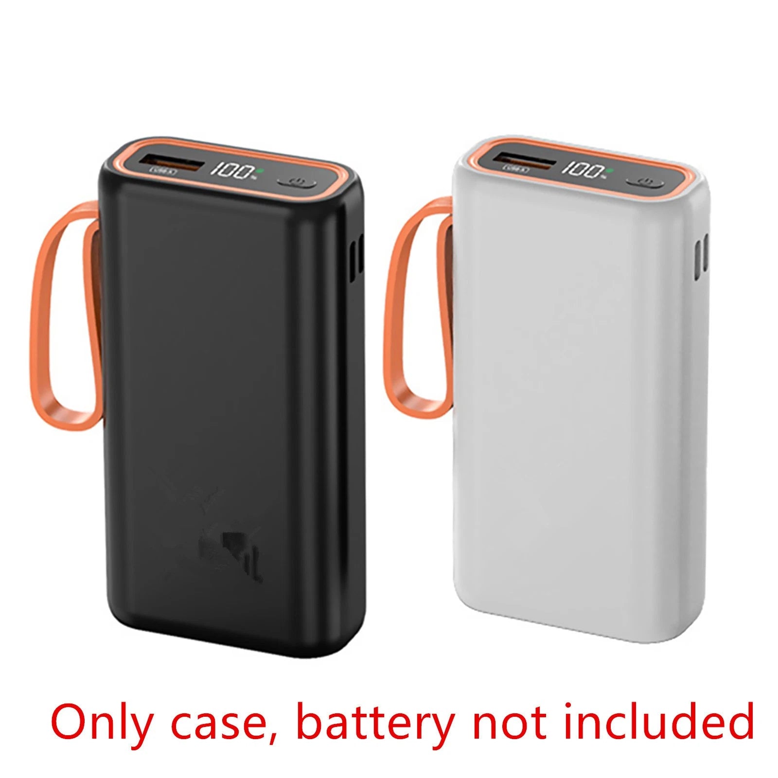 2 Slots 21700 Battery Shell Charger Box Lcd Display Power Bank Diy