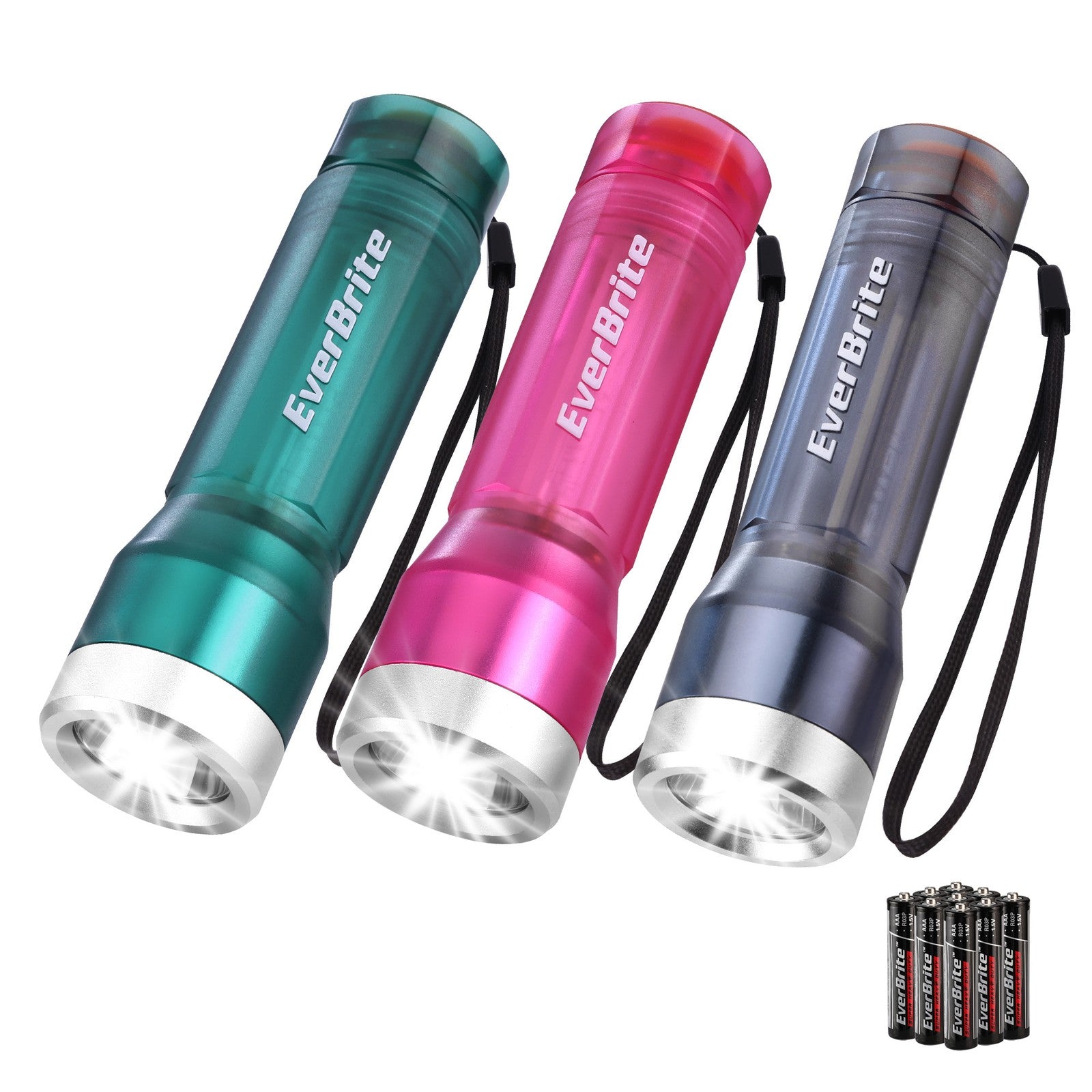 EverBrite 3PCS Compact LED Flashlights by EverBrite