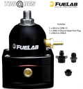 Fuelab EFi Three Port Fuel Pressure Regulator AN-6 In/Out Black