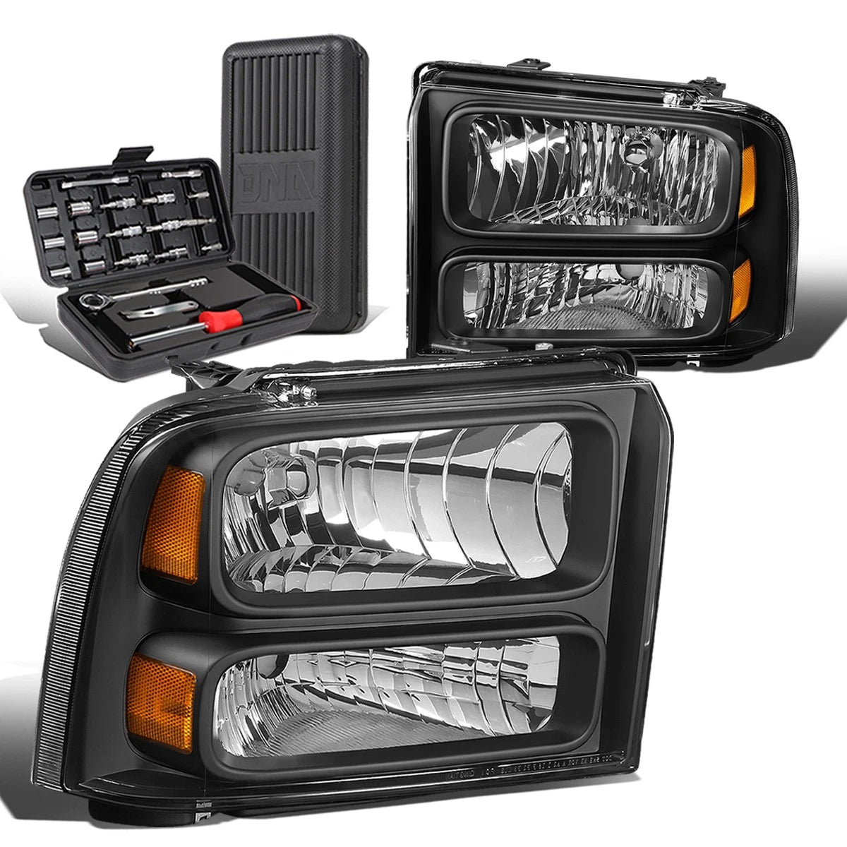 For 2005-2007 Ford Super Duty Pair Black/amber | Built Supply Co