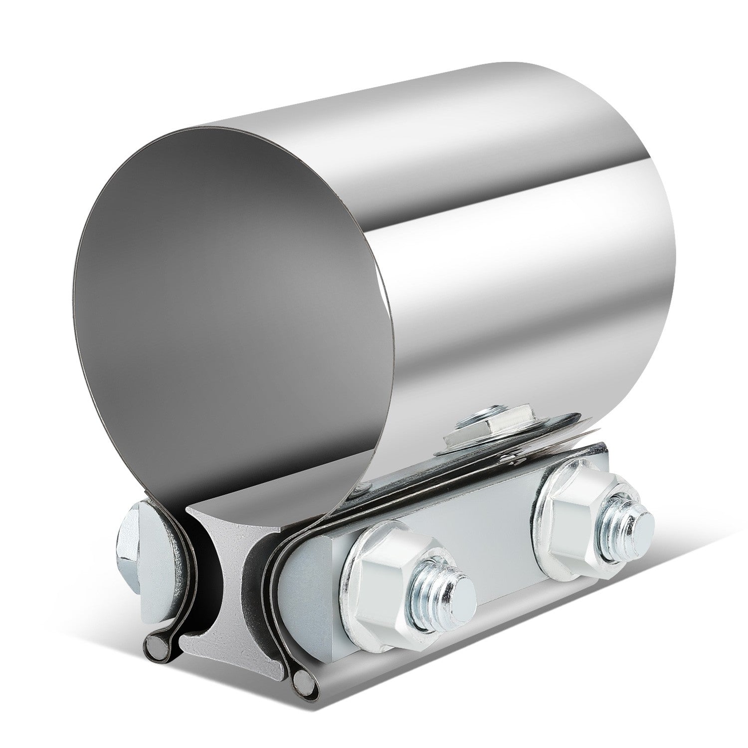 2" Od Butt Joint Band Exhaust Clamp Muffler Pipe Sleeve Coupler