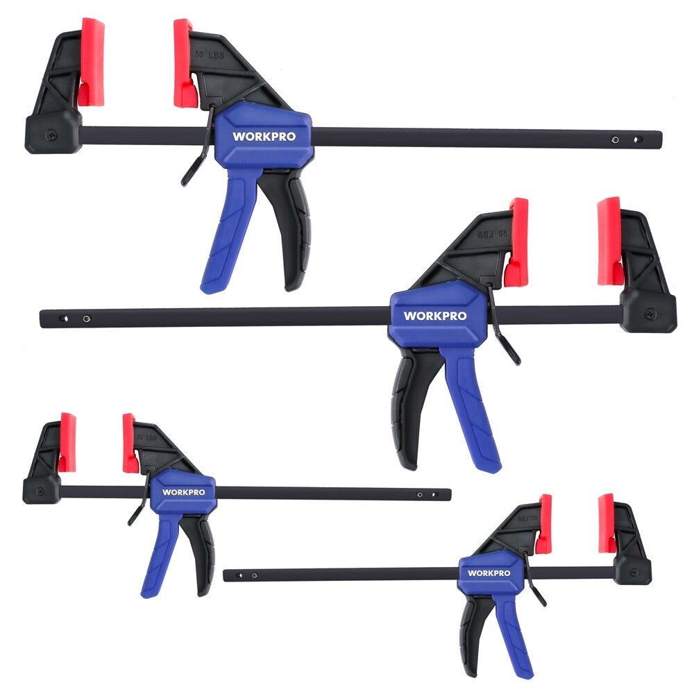 2PCS 6" Light-Duty Bar Clamps for Woodworking F Clamps One-Handed