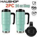 24OZ Stainless Steel Tumbler Leak Proof Vacuum Insulated Travel Coffee